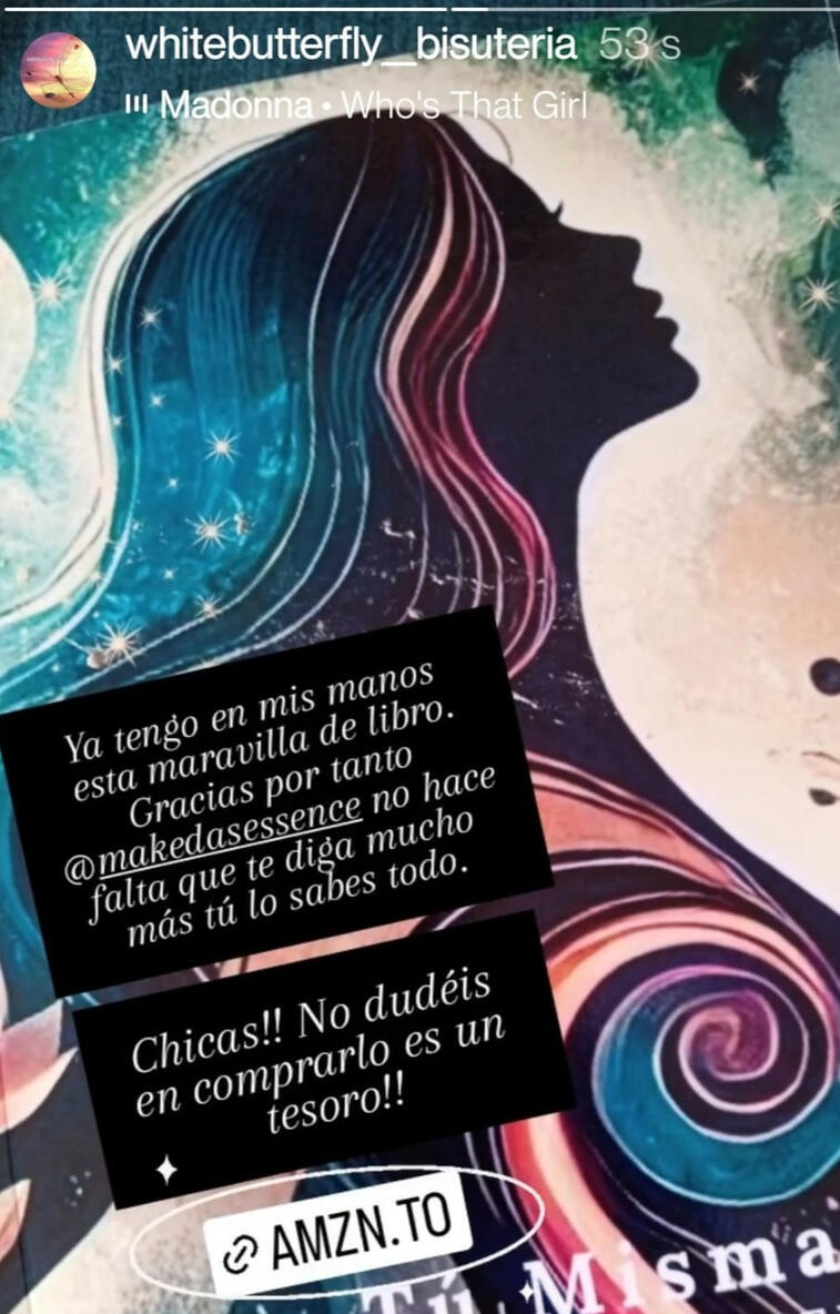 Testimonio de una lectora: Frase inspiradora de una lectora sobre el libro 'Ser tú misma, donde todo está bien': 'Este libro cambió mi vida, me enseñó a reconectar conmigo misma.' -